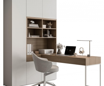 Modern Computer Desk And Chair-ID:865741019