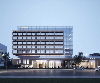 Modern Appearance Of Commercial Building-ID:261229049