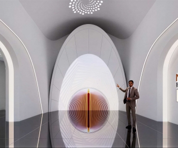 Modern Exhibition Hall-ID:813839913