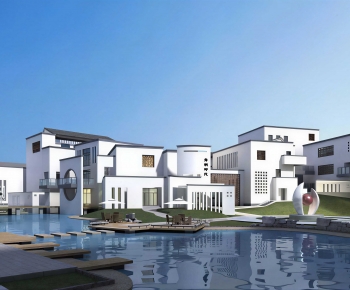 New Chinese Style Appearance Of Commercial Building-ID:541886093