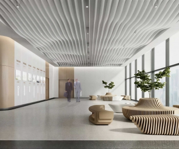 Modern Office Reception Desk-ID:380372051