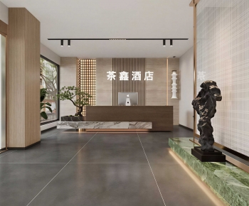 New Chinese Style Lobby Hall-ID:132195957