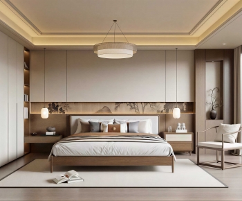 New Chinese Style Bedroom-ID:643451932