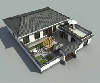 New Chinese Style Detached Villa-ID:615915069
