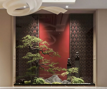 New Chinese Style Plant Landscaping-ID:140635976