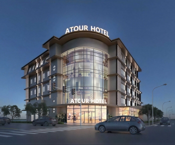 New Chinese Style Appearance Of Commercial Building-ID:924055108