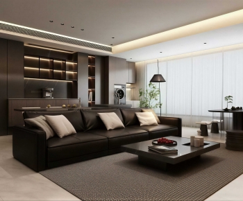 Modern A Living Room-ID:623981951