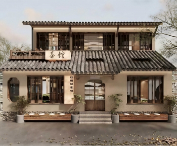 Chinese Style Appearance Of Commercial Building-ID:357274067