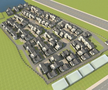 New Chinese Style Architectural Bird's-eye View Planning-ID:329778915