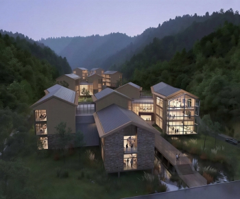 Modern Appearance Of Commercial Building-ID:307662018