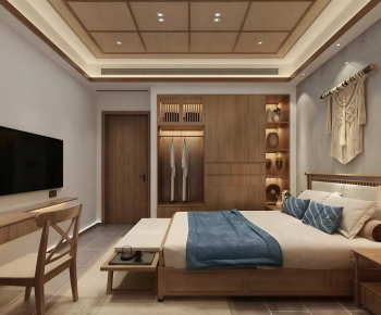 New Chinese Style Bedroom-ID:124499082
