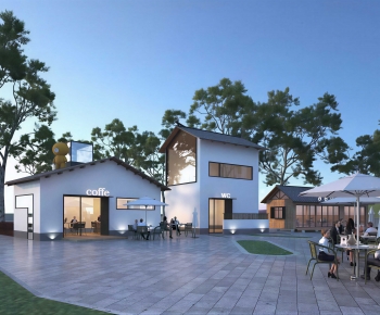 New Chinese Style Appearance Of Commercial Building-ID:401132116