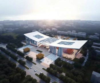 Modern Architectural Bird's-eye View Planning-ID:286474947