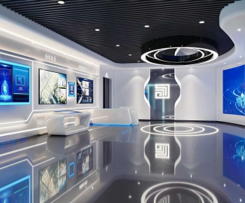 Modern Exhibition Hall-ID:381407987