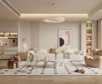 Modern A Living Room-ID:718009957