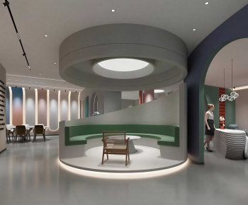 Modern Exhibition Hall-ID:669455056