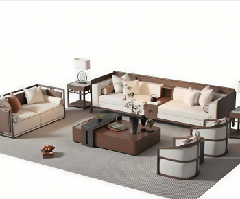 New Chinese Style Sofa Combination-ID:698864943