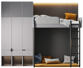 Modern Bunk Bed-ID:573780068