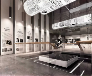 Modern Exhibition Hall-ID:573374036