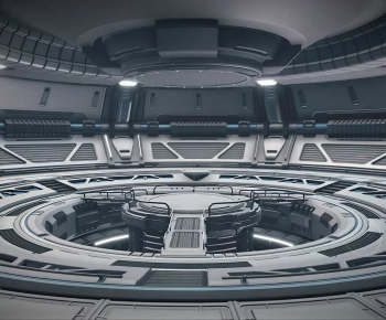 Modern Exhibition Hall-ID:737047916