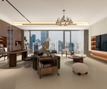 Modern A Living Room-ID:748873951