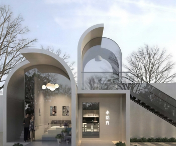 Modern Appearance Of Commercial Building-ID:240833045