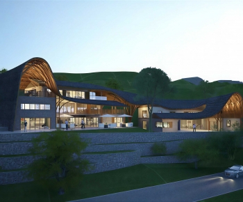 Modern Appearance Of Commercial Building-ID:973424912