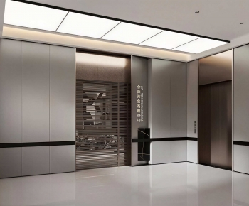 Modern Office Elevator Hall-ID:102545025