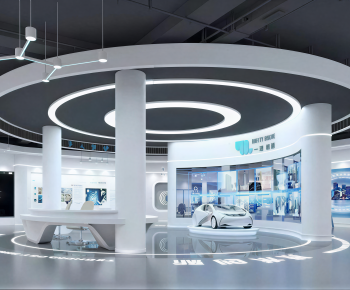 Modern Exhibition Hall-ID:158344981