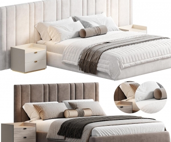 Modern Double Bed-ID:882143028