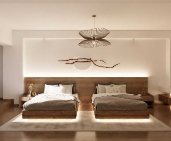 Wabi-sabi Style Guest Room-ID:710928928