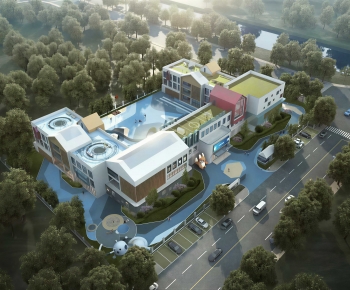 Modern Architectural Bird's-eye View Planning-ID:156184914