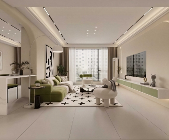 Modern A Living Room-ID:844082121