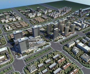 Modern Architectural Bird's-eye View Planning-ID:989718911