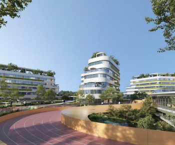 Modern Appearance Of Commercial Building-ID:257435088