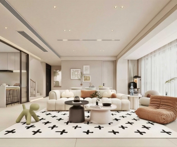 Modern A Living Room-ID:895399093