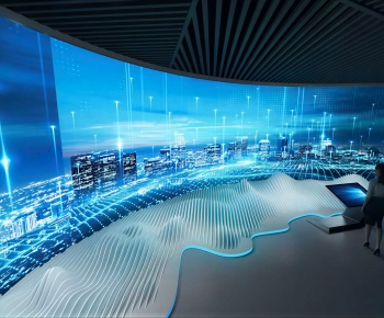 Modern Exhibition Hall-ID:341033941