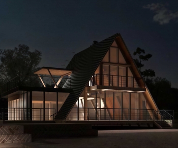 Modern Appearance Of Commercial Building-ID:678761966