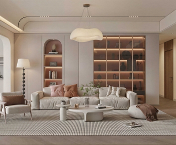 Modern A Living Room-ID:483608015