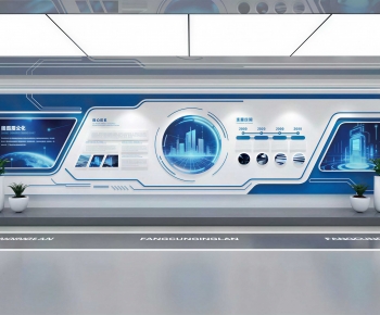 Modern Exhibition Hall-ID:491024975