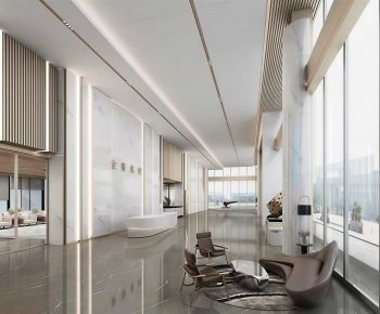 Modern Office Reception Desk-ID:907790907