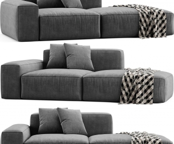 Modern Three-seat Sofa-ID:592439891