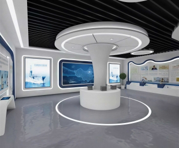 Modern Exhibition Hall-ID:995661974