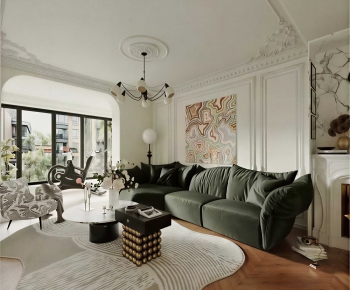 French Style A Living Room-ID:898021945