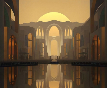 Classical Style Appearance Of Commercial Building-ID:589679963