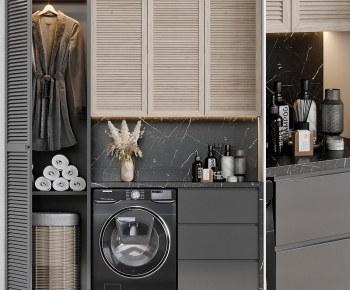 Modern Laundry Cabinet-ID:548980272