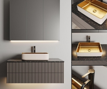 Modern Bathroom Cabinet-ID:391907931