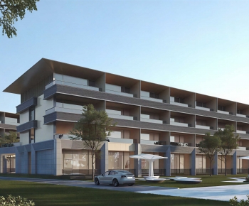 Modern Appearance Of Commercial Building-ID:185137998