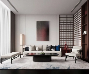 Modern A Living Room-ID:752893922