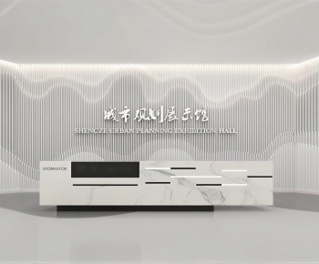 Modern Office Reception Desk-ID:536720849